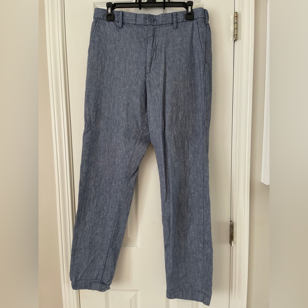 Uniqlo (Korean size), man, linen blend pants.
